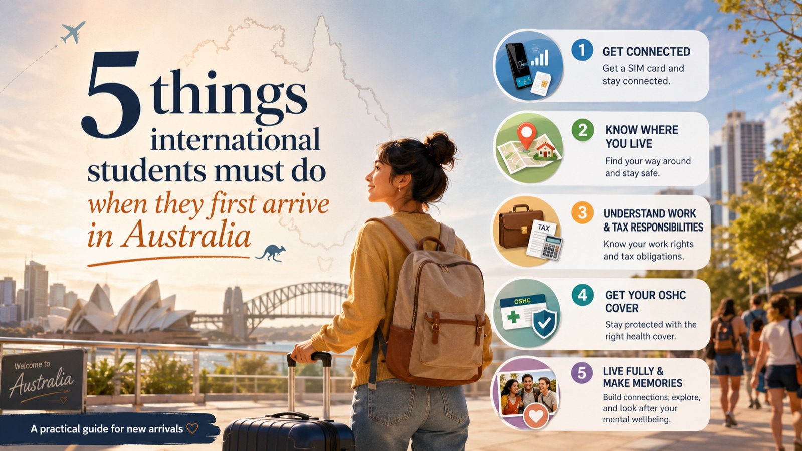 International students arriving in Australia